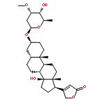 Card-20(22)-enolide,3-[(2,6-dideoxy-3-O-methyl-b-D-ribo-hexopyranosyl)oxy]-14-hydroxy-, (3b,5b)- (9CI)