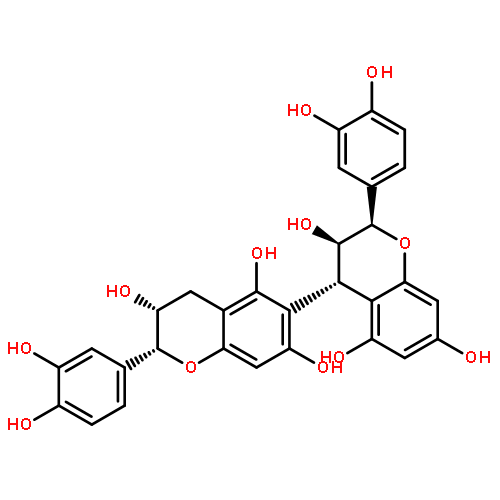 [4,6'-Bi-2H-1-benzopyran]-3,3',5,5',7,7'-hexol,2,2'-bis(3,4-dihydroxyphenyl)-3,3',4,4'-tetrahydro-, (2R,2'R,3R,3'R,4S)-