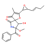 1-Oxa-7-azaspiro[4.4]non-2-ene-4,6-dione,8-benzoyl-2-[(2S,3R)-3-(1Z)-1-buten-1-yl-2-oxiranyl]-9-hydroxy-8-methoxy-3-methyl-,(5S,8S,9R)-