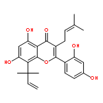 2-(2,4-dihydroxyphenyl)-3-(3-methyl-2-buten-1-yl)-5,7-dihydroxy-8-(1,1-dimethyl-2-propen-1-yl)-4H-[1]benzopyran-4-one