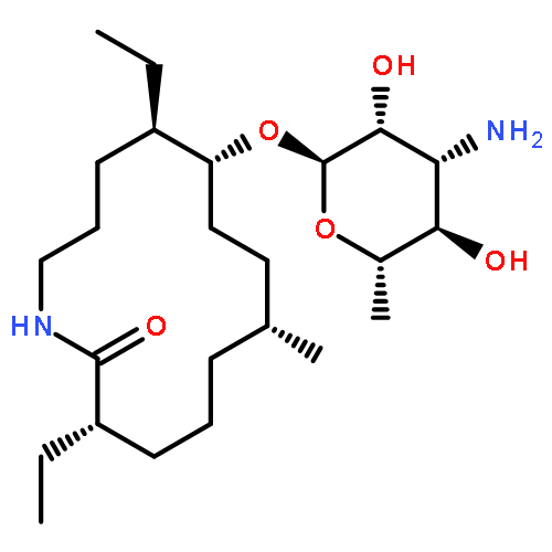 Azacyclotetradecan-2-one,10-[(3-amino-3,6-dideoxy-a-L-talopyranosyl)oxy]-3,11-diethyl-7-methyl-, (3R,7S,10R,11R)-