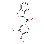 1H-Indole, 1-(3,4-dimethoxybenzoyl)-2,3-dihydro-