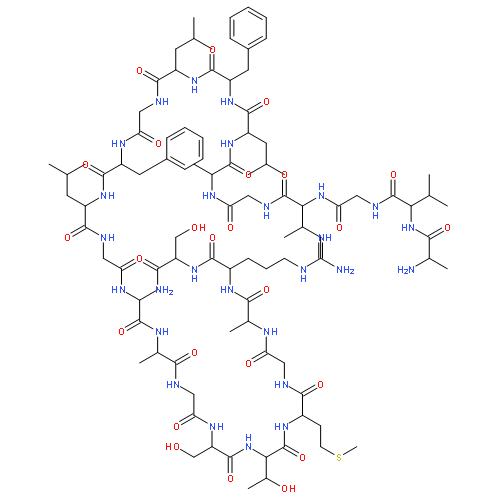 L-Serinamide,L-alanyl-L-valylglycyl-L-isoleucylglycyl-L-alanyl-L-leucyl-L-phenylalanyl-L-leucylglycyl-L-phenylalanyl-L-leucylglycyl-L-alanyl-L-alanylglycyl-L-seryl-L-threonyl-L-methionylglycyl-L-alanyl-L-arginyl-