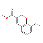 2H-1-Benzopyran-3-carboxylic acid, 8-methoxy-2-oxo-, methyl ester