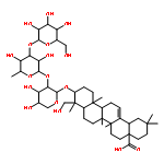 (4AR,6AR,6AS,6BR,8AR,9R,10S,12AR,14BS)-10-[(2S,4S,5S)-3-[(2S,3R,4R,5S,6S)-3,5-DIHYDROXY-6-METHYL-4-[(2S,3R,4S,5S,6R)-3,4,5-TRIHYDROXY-6-(HYDROXYMETHYL)OXAN-2-YL]OXYOXAN-2-YL]OXY-4,5-DIHYDROXYOXAN-2-YL]OXY-9-(HYDROXYMETHYL)-2,2,6A,6B,9,12A-HEXAMETHYL-1,3,4