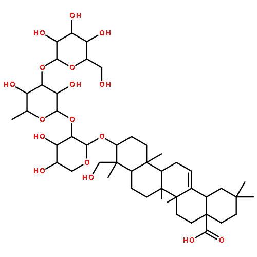 (4AR,6AR,6AS,6BR,8AR,9R,10S,12AR,14BS)-10-[(2S,4S,5S)-3-[(2S,3R,4R,5S,6S)-3,5-DIHYDROXY-6-METHYL-4-[(2S,3R,4S,5S,6R)-3,4,5-TRIHYDROXY-6-(HYDROXYMETHYL)OXAN-2-YL]OXYOXAN-2-YL]OXY-4,5-DIHYDROXYOXAN-2-YL]OXY-9-(HYDROXYMETHYL)-2,2,6A,6B,9,12A-HEXAMETHYL-1,3,4