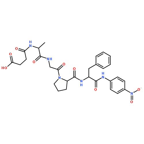 L-Phenylalaninamide,N-(3-carboxy-1-oxopropyl)-L-alanylglycyl-L-prolyl-N-(4-nitrophenyl)-