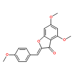 3(2H)-Benzofuranone, 4,6-dimethoxy-2-[(4-methoxyphenyl)methylene]-,(2Z)-