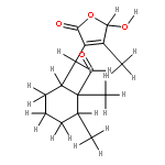 12-hydroxy-6-oxo-6,7-secobakk-7(11)-en-8,12-olide