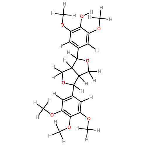 (-)-(7R,7'R,8S,8'S)-4'-hydroxy-3,3',4,5,5'-pentamethoxy-7,9':7',9-diepoxylignane