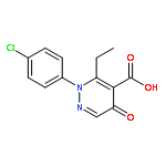 4-Pyridazinecarboxylicacid, 2-(4-chlorophenyl)-3-ethyl-2,5-dihydro-5-oxo-