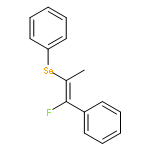 Benzene, [[(1E)-2-fluoro-1-methyl-2-phenylethenyl]seleno]-