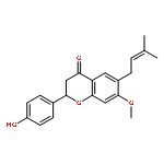 2-(4-hydroxy-phenyl)-7-methoxy-6-(3-methyl-but-2-enyl)-chroman-4-one