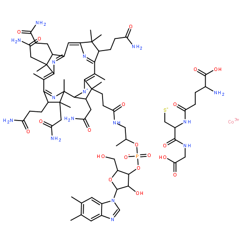 Cobinamide, Co-(N-L-g-glutamyl-L-cysteinyl-kS-glycinato)-, dihydrogenphosphate (ester), inner salt, 3'-ester with (5,6-dimethyl-1-a-D-ribofuranosyl-1H-benzimidazole-kN3) (9CI)