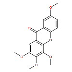 9H-Xanthen-9-one, 2,3,4,7-tetramethoxy-