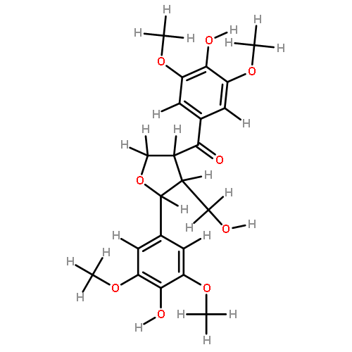 (-)-(7'S,8S,8'R)-4,4'-dihydroxy-3,3',5,5'-tetramethoxy-7',9-epoxylignan-9'-ol-7-one