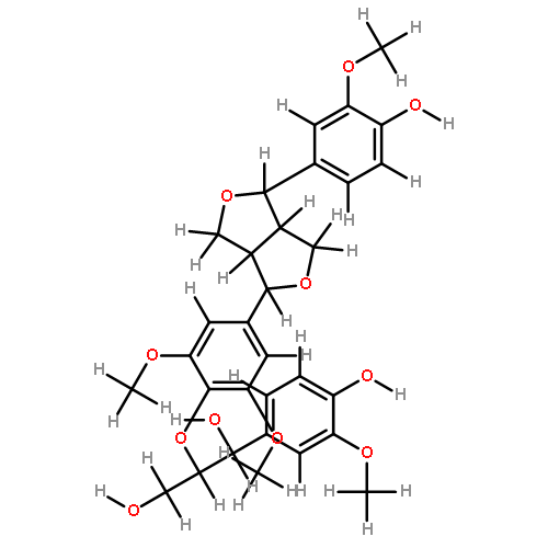 (-)-(7R,7'R,7''R,8S,8'S,8''S)-4',4''-dihydroxy-3,3',3'',5-tetramethoxy-7,9':7',9-diepoxy-4,8''-oxy-8,8'-sesquineolignan-7'',9''-diol