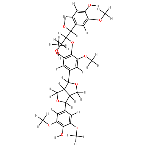 (-)-(7R,7'R,7''R,8S,8'S,8''S)-4',4''-dihydroxy-3,3',3'',5,5'-pentamethoxy-7,9':7',9-diepoxy-4,8''-oxy-8,8'-sesquineolignan-7'',9''-diol