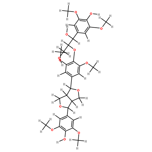 (-)-(7R,7'R,7''R,8S,8'S,8''S)-4',4''-dihydroxy-3,3',3'',5,5',5''-hexamethoxy-7,9':7',9-diepoxy-4,8''-oxy-8,8'-sesquineolignan-7'',9''-diol