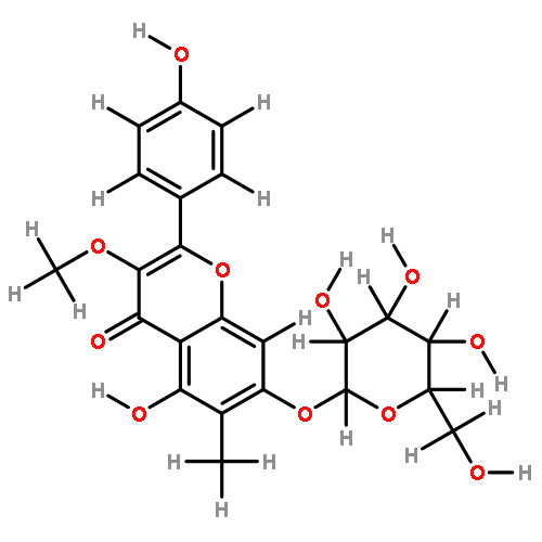 5,7,4'-trihydroxy-3-methoxy-6-methylflavonol-7-O-beta-D-glucopyranoside