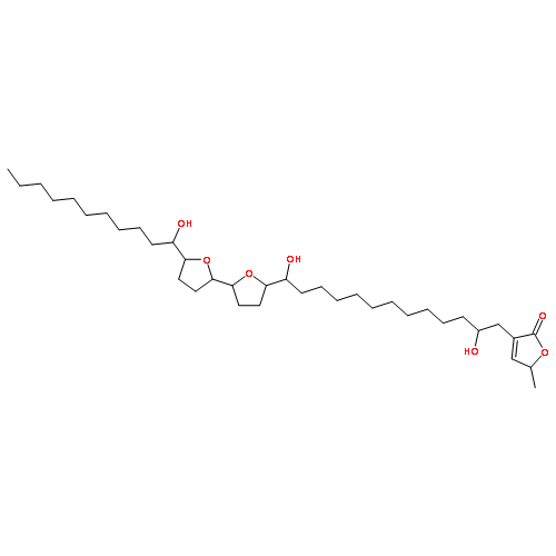 2(5H)-Furanone,3-[(13R)-2,13-dihydroxy-13-[(2R,5R,5'R)-octahydro-5'-[(1S)-1-hydroxyundecyl][2,2'-bifuran]-5-yl]tridecyl]-5-methyl-,(5S)-