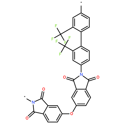 Poly[(1,3-dihydro-1,3-dioxo-2H-isoindole-2,5-diyl)oxy(1,3-dihydro-1,3-d
ioxo-2H-isoindole-5,2-diyl)[2,2'-bis(trifluoromethyl)[1,1'-biphenyl]-4,4'-di
yl]]