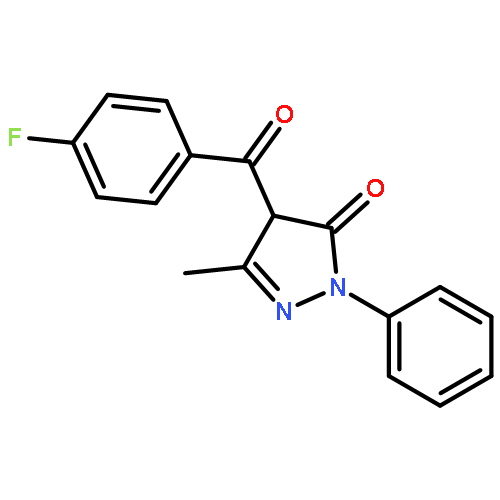 3H-Pyrazol-3-one, 4-(4-fluorobenzoyl)-2,4-dihydro-5-methyl-2-phenyl-