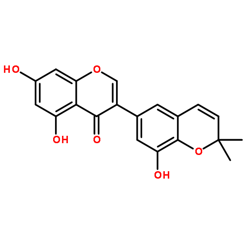 4H-1-Benzopyran-4-one,5,7-dihydroxy-3-(8-hydroxy-2,2-dimethyl-2H-1-benzopyran-6-yl)-