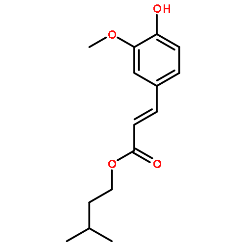 2-Propenoic acid, 3-(4-hydroxy-3-methoxyphenyl)-, 3-methylbutyl ester,(E)-