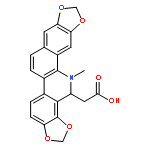 [1,3]Benzodioxolo[5,6-c]-1,3-dioxolo[4,5-i]phenanthridine-14-aceticacid, 13,14-dihydro-13-methyl-, (+)-