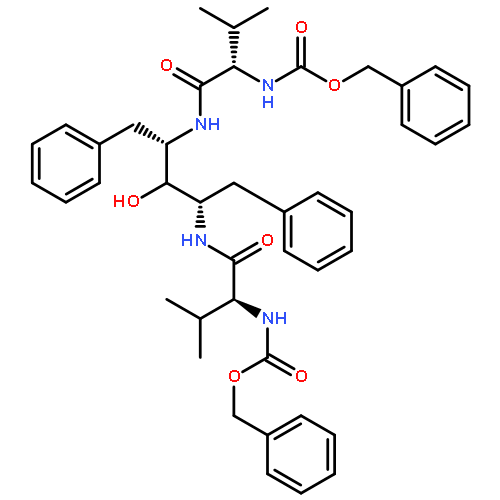 L-Arabinitol,1,2,4,5-tetradeoxy-2,4-bis[[(2S)-3-methyl-1-oxo-2-[[(phenylmethoxy)carbonyl]amino]butyl]amino]-1,5-diphenyl-