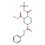 4-Benzyl 1-tert-butyl 2-methyl piperazine-1,2,4-tricarboxylate