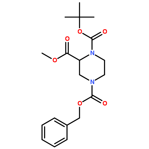 4-Benzyl 1-tert-butyl 2-methyl piperazine-1,2,4-tricarboxylate