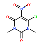 2,4(1H,3H)-Pyrimidinedione,6-chloro-1,3-dimethyl-5-nitro-