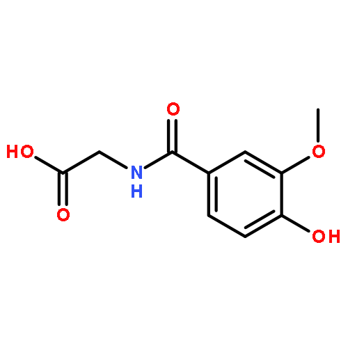 N-[(4-hydroxy-3-methoxyphenyl)carbonyl]glycine