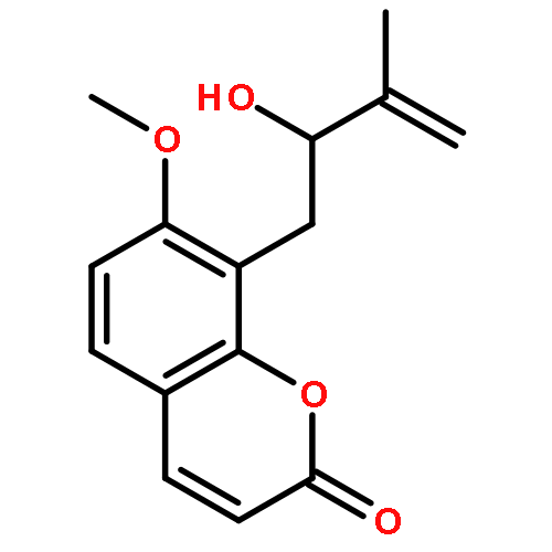 8-(2-hydroxy-3-methylbut-3-en-1-yl)-7-methoxy-2H-chromen-2-one