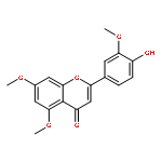 4H-1-Benzopyran-4-one,2-(4-hydroxy-3-methoxyphenyl)-5,7-dimethoxy-