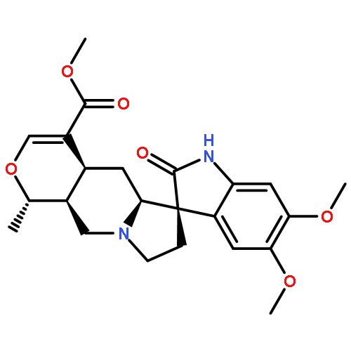 Spiro[3H-indole-3,6'(4'aH)-[1H]pyrano[3,4-f]indolizine]-4'-carboxylicacid, 1,2,5',5'a,7',8',10',10'a-octahydro-5,6-dimethoxy-1'-methyl-2-oxo-,methyl ester, (1'S,3R,4'aS,5'aS,10'aS)-