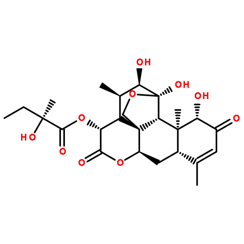 Picras-3-ene-2,16-dione,11,20-epoxy-1,11,12-trihydroxy-15-[(2S)-2-hydroxy-2-methyl-1-oxobutoxy]-, (1b,11b,12a,15b)- (9CI)