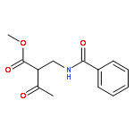 Butanoic acid, 2-[(benzoylamino)methyl]-3-oxo-, methyl ester