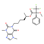 pentoxifylline-alpha-methoxy-alpha-(trifluoromethyl)phenylacetate ester