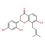 4H-1-Benzopyran-4-one,2-(2,4-dihydroxyphenyl)-2,3-dihydro-7-hydroxy-8-(3-methyl-2-buten-1-yl)-, (2S)-