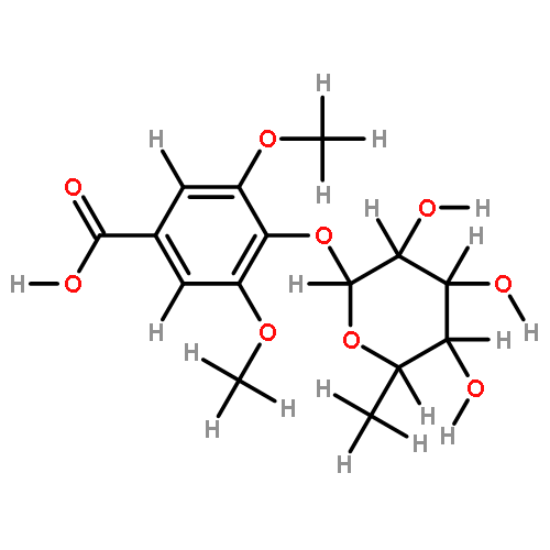 syringic acid 4-O-alpha-L-rhamnopyranoside