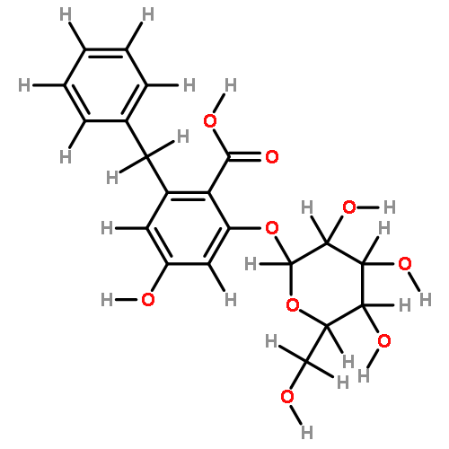 2-benzyl-4,6-dihydroxy benzoic acid-6-O-beta-D-glucopyranoside