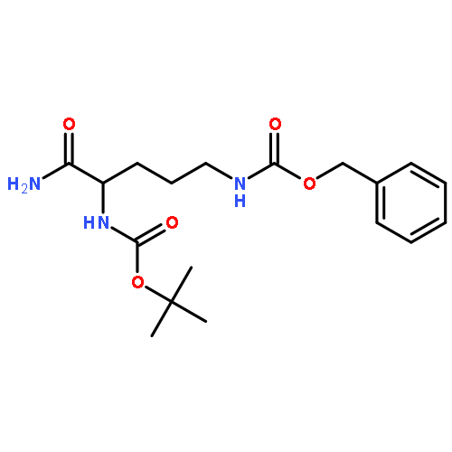 Carbamic acid,[(1S)-1-(aminocarbonyl)-4-[[(phenylmethoxy)carbonyl]amino]butyl]-,1,1-dimethylethyl ester