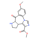 9H-Imidazo[1,5-a]pyrrolo[2,1-c][1,4]benzodiazepine-1-carboxylicacid, 11,12,13,13a-tetrahydro-7-methoxy-9-oxo-, ethyl ester, (13aS)-