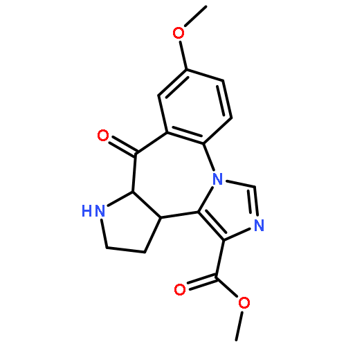 9H-Imidazo[1,5-a]pyrrolo[2,1-c][1,4]benzodiazepine-1-carboxylicacid, 11,12,13,13a-tetrahydro-7-methoxy-9-oxo-, ethyl ester, (13aS)-