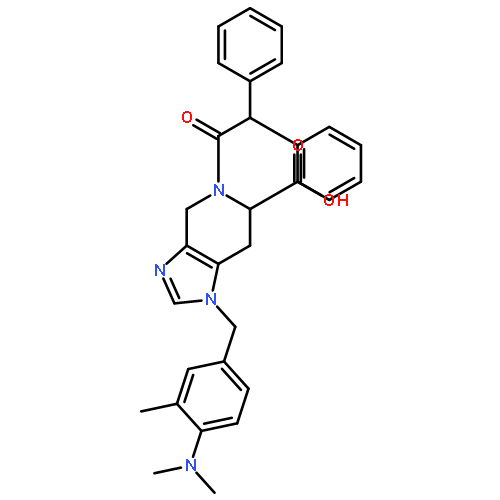 1-[[4-(dimethylamino)-3-methylphenyl]methyl]-5-(2,2-diphenylacetyl)-6,7-dihydro-4H-imidazo[4,5-c]pyridine-6-carboxylic acid