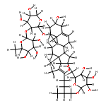 (25R)-26-O-beta-D-glucopyranosyl-furosta-5,20(22)-diene-1beta,3beta,26-triol 1-O-[alpha-L-rhamnopyranosyl-(1->2)-O-alpha-L-arabinopyranoside]