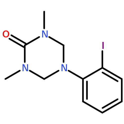 1,3,5-Triazin-2(1H)-one, tetrahydro-5-(2-iodophenyl)-1,3-dimethyl-